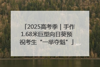 2025高考季｜手作1.68米巨型向日葵预祝考生“一举夺魁”