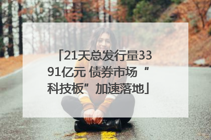 21天总发行量3391亿元 债券市场“科技板”加速落地